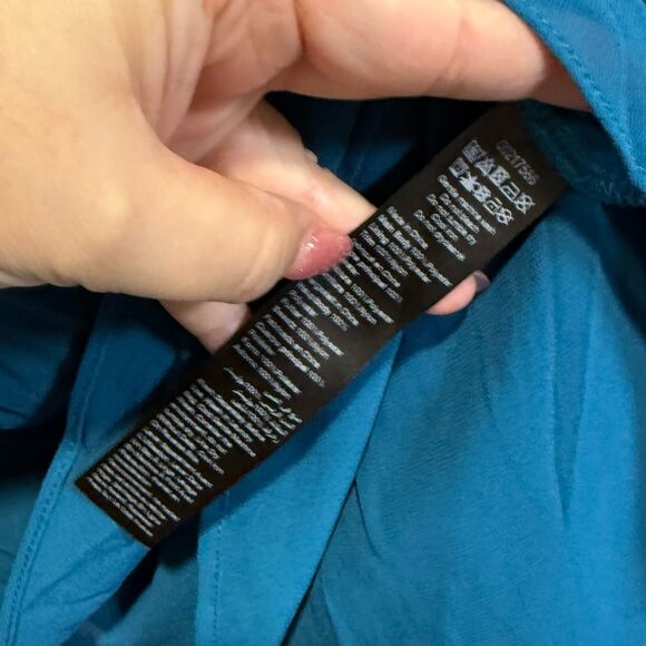 City Chic Lust After Top in Teal Size XXS/12 Pleated Lace With Back Bow Detail - Picture 10 of 13